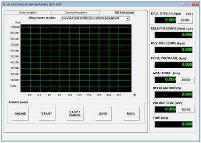 Triaxial Test Software