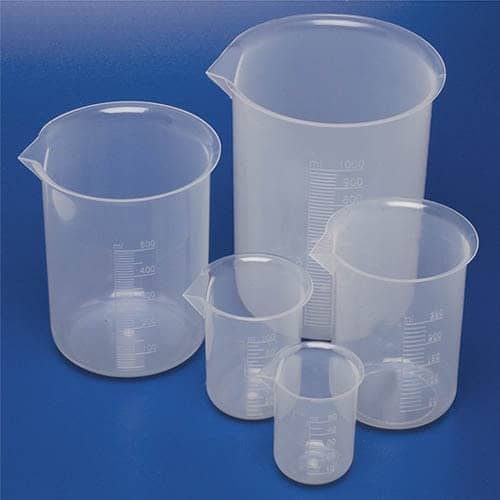 cheap plastic beakers
